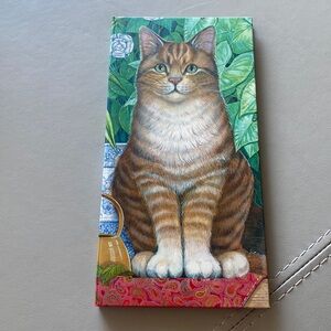 Large cat ledger pad and pencil by Legacy